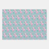 Happy Birthday Flamingo Wrapping Paper Sheets (Voorkant 3)