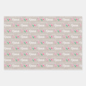 Happy Birthday Flamingo Wrapping Paper Sheets (Voorkant 2)