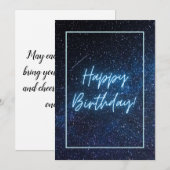 Happy Birthday Flat Card Feestdagenkaart (Voorkant / Achterkant)