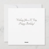 Happy Birthday Flat Card Feestdagenkaart (Achterkant)