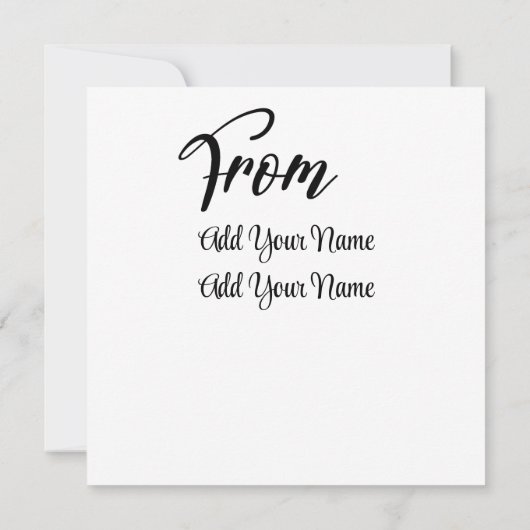 Happy Birthday Flat Card Kaart (Achterkant)