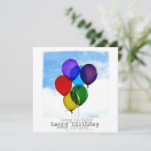 Happy Birthday Flat-fotokaart Kaart (Staand voorkant)