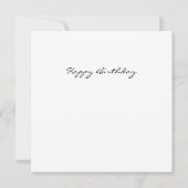 Happy Birthday Flat-fotokaart Kaart (Achterkant)
