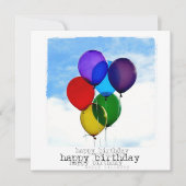 Happy Birthday Flat-fotokaart Kaart (Voorkant)