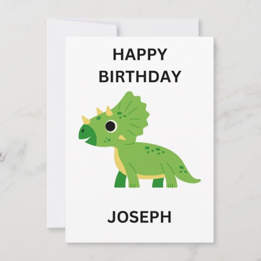 HAPPY BIRTHDAY Flat Kaart (Voorkant)