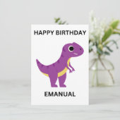 HAPPY BIRTHDAY Flat Kaart (Staand voorkant)