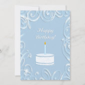 Happy Birthday Flat Wenskaart Feestdagenkaart (Voorkant)