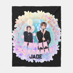 Happy Birthday Fleece Blanket Deken