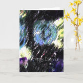 Happy Birthday Floral Abstract Kaart (Gele Bloem)