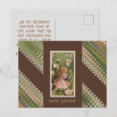 Happy Birthday Floral Beauties Briefkaart (Voorkant / Achterkant)