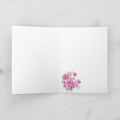 Happy Birthday Floral Kaart (Binnen)