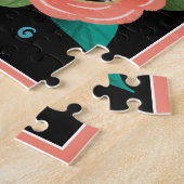 Happy Birthday Floral Rainbow Cake Slice & Photo Legpuzzel (Zijkant)