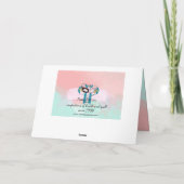 Happy Birthday Floral Tea Waterverf  Kaart (Achterkant)