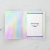 Happy Birthday,  Floral Waterverf Kaart (Binnen)