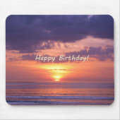 Happy Birthday Florida Beach Sunset Muismat (Voorkant)