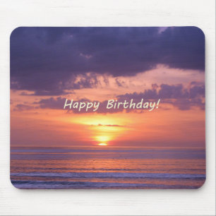 Happy Birthday Florida Beach Sunset Muismat