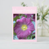 Happy Birthday Flower Card Kaart (Staand voorkant)