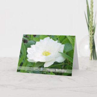 Happy Birthday Flower Card Kaart