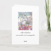 Happy Birthday Flower Kaart Zen Meditatie (Achterkant)