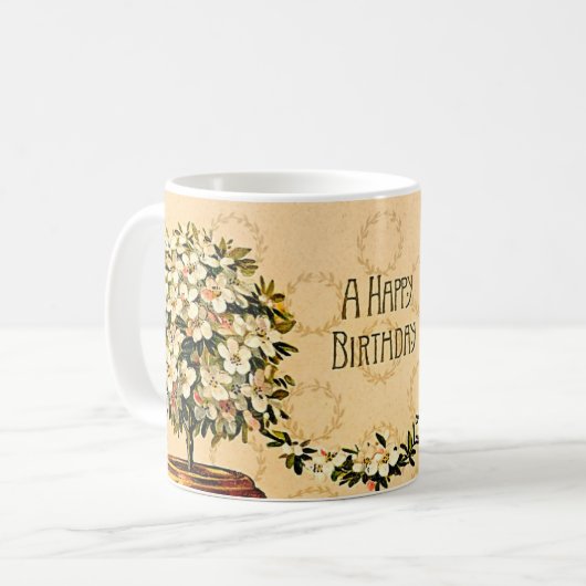 Happy Birthday  Flowering Pots Mok (Voorkant links)