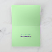 Happy Birthday Flowers Girly Fun  Kaart (Binnen)