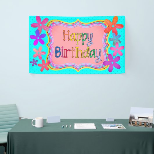 Happy Birthday Flowers Spandoek (Beurs)