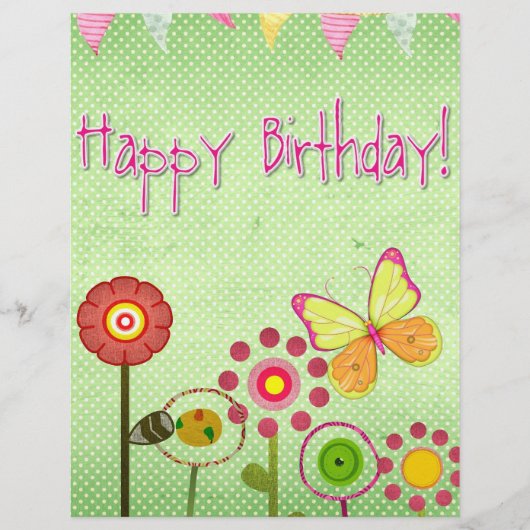 Happy Birthday Flyer (Voorkant)