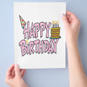 Happy Birthday Flyer (Hand)