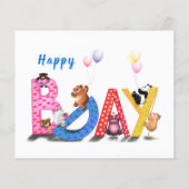 Happy Birthday Flyer Baby Party Celebration (Achterkant)