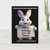 HAPPY BIRTHDAY Folded Greeting Card Kaart (Voorkant)