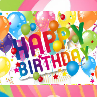 Happy Birthday Folded Greeting Card Kaart