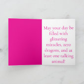 Happy Birthday Folded Greeting Card Kaart (Binnen)