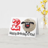 Happy Birthday Folded Wenskaart Kaart (Gele Bloem)