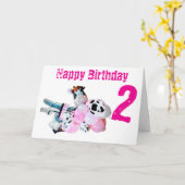 Happy Birthday Folded Wenskaart Kaart (Gele Bloem)