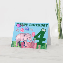 Happy Birthday Folded Wenskaart Kaart