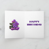 Happy Birthday Folded Wenskaart Kaart (Binnen)