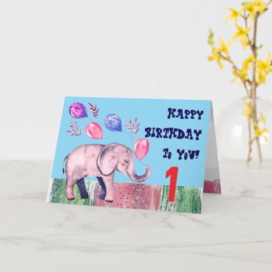 Happy Birthday Folded Wenskaart Kaart (Gele Bloem)