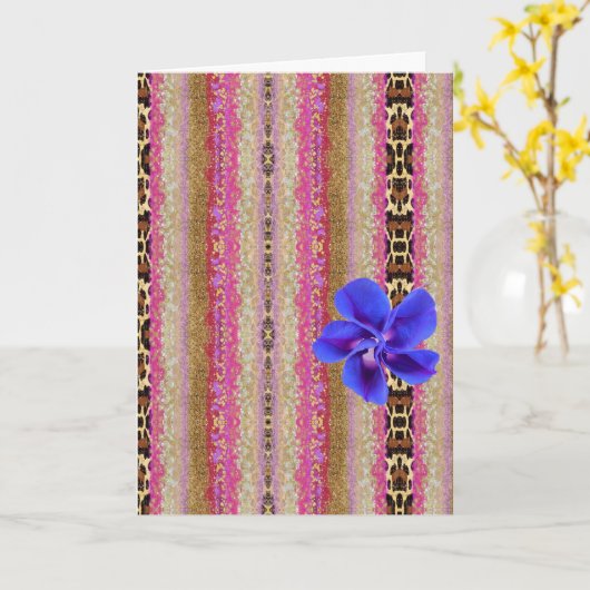 Happy Birthday Folded Wenskaart Kaart (Gele Bloem)