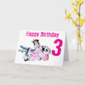 Happy Birthday Folded Wenskaart Kaart (Gele Bloem)