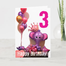 Happy Birthday Folded Wenskaart Kaart