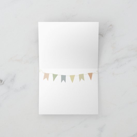 Happy Birthday Folded Wenskaart Kaart (Binnen)