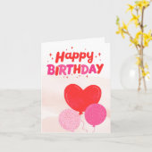 Happy Birthday Folded Wenskaart Kaart (Gele Bloem)