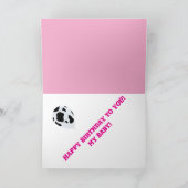 Happy Birthday Folded Wenskaart Kaart (Binnen)