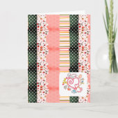 Happy Birthday Folded Wenskaart Kaart (Voorkant)