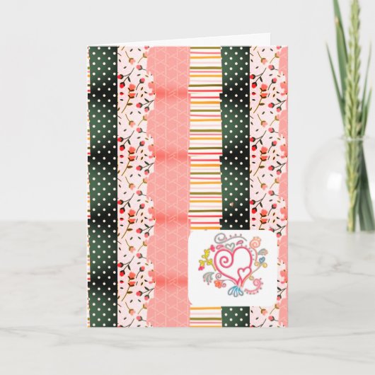 Happy Birthday Folded Wenskaart Kaart (Voorkant)