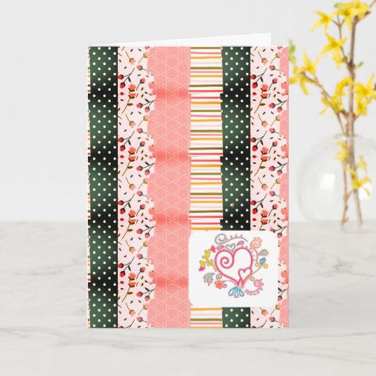 Happy Birthday Folded Wenskaart Kaart (Gele Bloem)