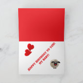 Happy Birthday Folded Wenskaart Kaart (Binnen)