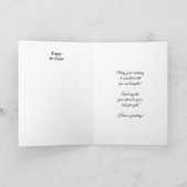 Happy Birthday Folded Wenskaart Kaart (Binnen)