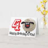 Happy Birthday Folded Wenskaart Kaart (Gele Bloem)