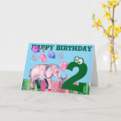 Happy Birthday Folded Wenskaart Kaart (Gele Bloem)